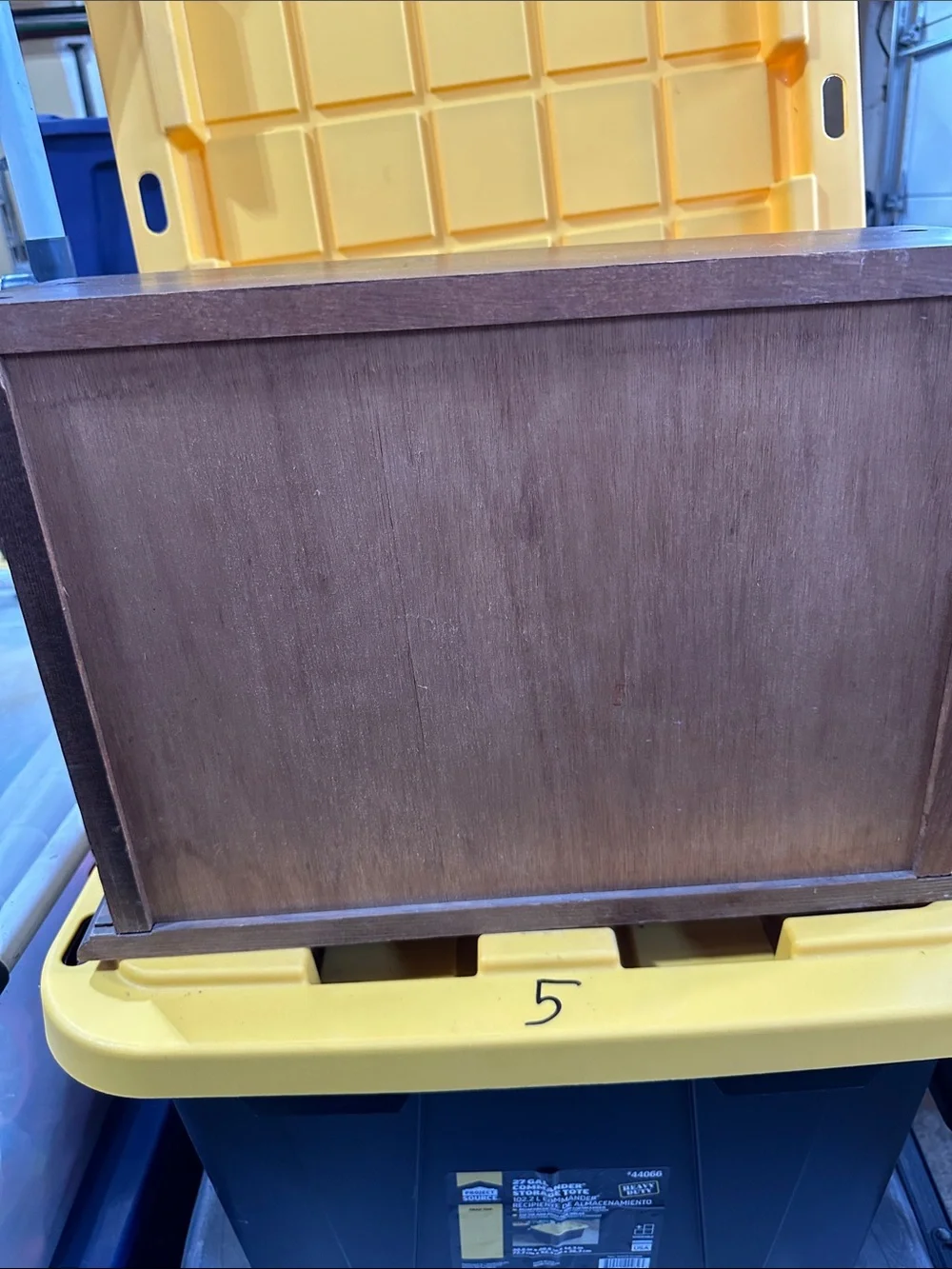 Vintage rare wooden roll top bread box